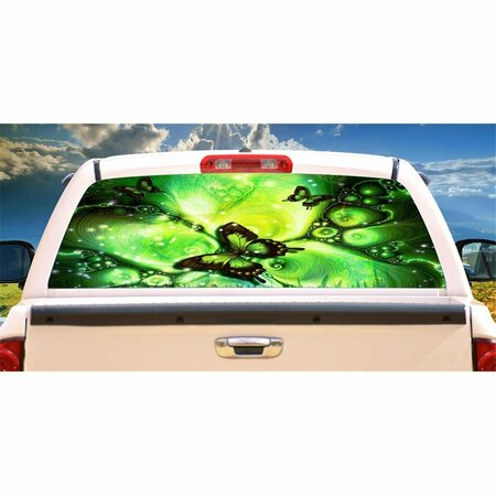 ENTRETENIMIENTO Butterfly Fantasy Rear Window Graphic Back Truck SUV View Car Decal EN2678463